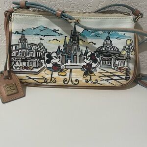 Dooney & Bourke Disney Mickey and Minnie in Paris Crossbody Bag